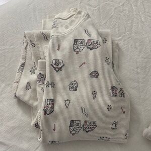 Carter's Cream Patterned Pajama Set